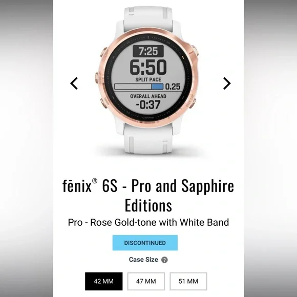 Garmin 6S Pro Rose Gold / White (Used) - Picture 10 of 10